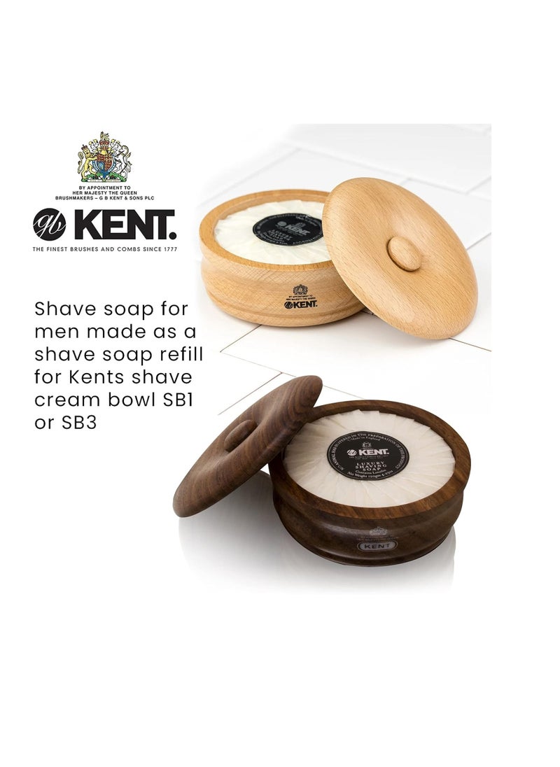 KENT - Kent SB2 Shaving Soap Puck Shaving Soap Refill for Men for Shaving Soap Bowl Use with Shaving Brush for Men, Luxury Shave Barber Soap Made with Extracts of Lavender, Pine, and Clove, Made in England - Image 1