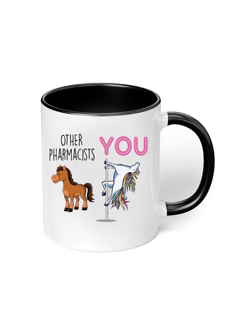 PRINTSHOP4ME Happy Pharmacist Day Black Two Tone Ceramic Coffee Mug - Celebrating the Pharmacists Day - Gift for Coworkers - Teachers - Students  - Image 5