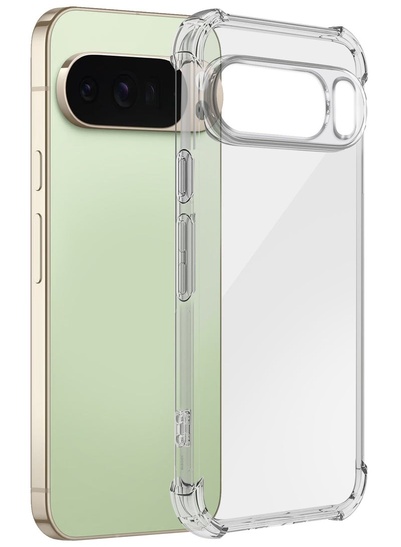 CATANES غطاء غوريلا لجهاز جوجل بيكسل 10 برو XL، غطاء هاتف رقيق شفاف، ظهر صلب TPU مقاوم للخدش، غطاء واقي مضاد للصدمات مع حماية للكاميرا - Image 1