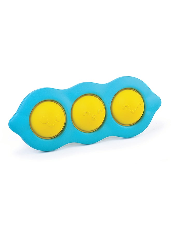 Happy Kids لعبة حسية للأطفال من ليتل ليرنرز - أفوكادو وفاصولياء، 100% سيليكون، لتطوير المهارات الحركية الدقيقة، تشجيع التحفيز اللمسي، 14.7 × 15 سم، 12 شهرًا وما فوق - أخضر - Image 3