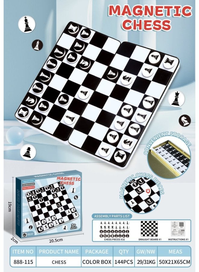 Children's Magnetic Gobang Checkers Flip Chess Flying Chess Go Chess Colosseum Chess Board Game Chess Educational Toys