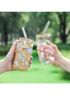 Drinking Glasses with Bamboo Lids and Glass Straw, 500ml Glass Cups, Tumbler Cup Ideal For Tea, Soda, Iced Coffee (9pc, 500ml) - pzsku/Z0FD14CFF49C36FDC6DB1Z/45/_/1740653041/c317154b-4413-4c31-9624-f3ceff003d76