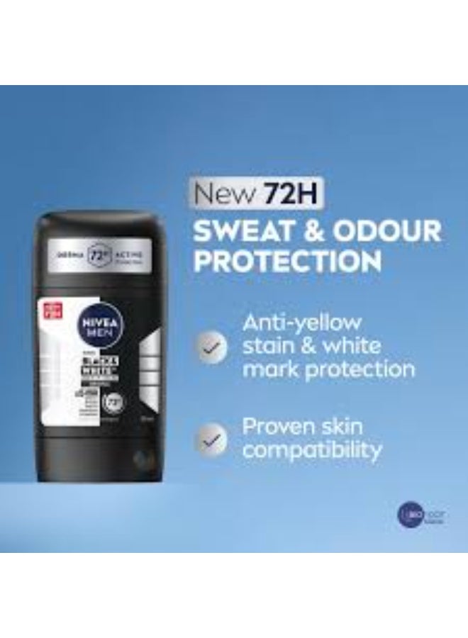 Nivea Men Black And White Invisible Original Deodorant Stick 50ml - Image 2