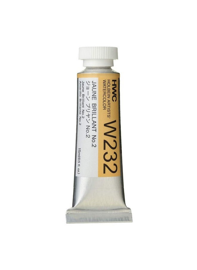 Holbein Artist'S Watercolor 15Ml Tube (Jaune Brillant No.2) W232 