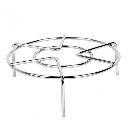 meleg otthon Steam Rack,Steaming Rack Stand,Steamer Basket,Heavy Duty Stainless Steel Metal Multi-function By Meleg Otthon (5.9" Diameter X2.7"High) - Image 1