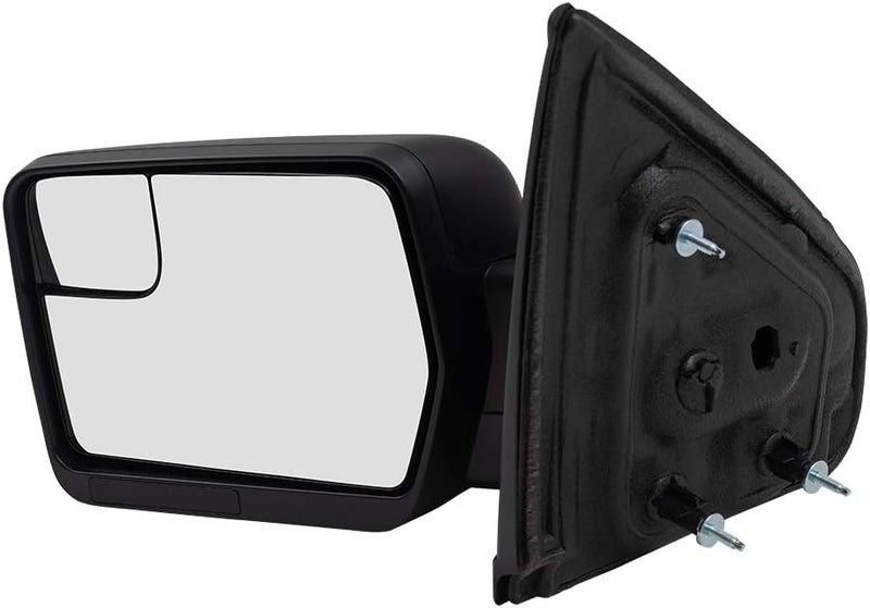 Brock Drivers Manual Side View Mirror with Spotter Glass for 2009-2014 F-150 Pickup Truck - Image 2