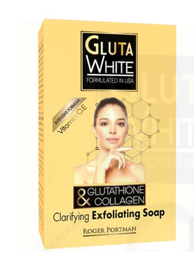 Gluta White Glutathione & Collagen Clarifying & Exfoliating Soap 190g