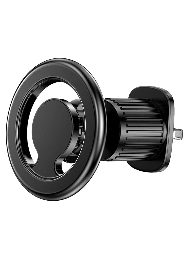 S-TOP Magnetic Car Phone Holder for iPhone 17/16/15, Samsung S25/24/23/Z Flip, 360° Rotation, One-Hand Auto Lock, Air Vent Mount, Aluminium Alloy, Black (Car Phone Holder) - Image 1