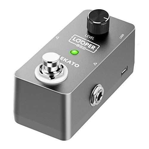 LEKATO Guitar Looper Effect Pedal Loop Pedal Unlimited Overdubs 5 Minutes Looping Time Loop Station with USB Cable and 9V 0.6A Pedal Power Supply Adapte - Image 2