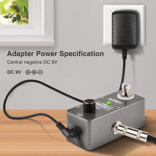 LEKATO Guitar Looper Effect Pedal Loop Pedal Unlimited Overdubs 5 Minutes Looping Time Loop Station with USB Cable and 9V 0.6A Pedal Power Supply Adapte - Image 5