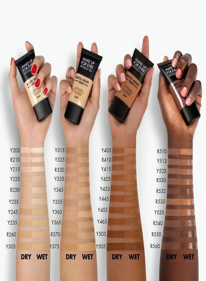 Make Up For Ever Matte Velvet Skin Full Coverage Foundation – 30 ml, Shade Y315 Sand (Long-Wear, Matte Finish, Full-Coverage Liquid Foundation) - Image 5