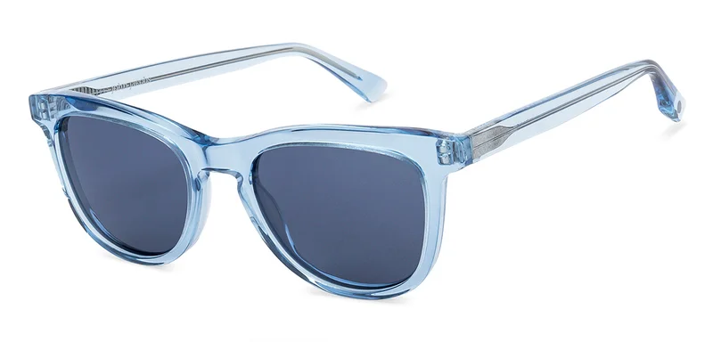 جون جاكوبس Women's Full Rim Wayfarer Frame Polarized &amp; UV Protected Sunglasses JJ S12955 - 51mm - Blue