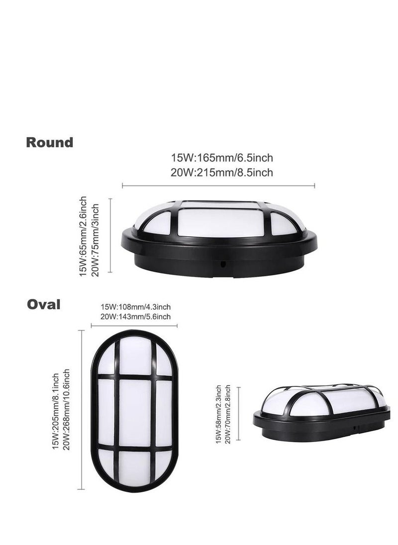 Happy Light Oval Wall Lamp for Gardens and Outdoor Buildings Waterproof  - Image 4