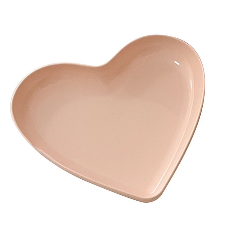 Serving Platter Heart Shape Dinner Plate Plastic Easy to Clean Versatile Kitchen Dinnerware for Party Gathering Wedding 1 Platter - Image 2