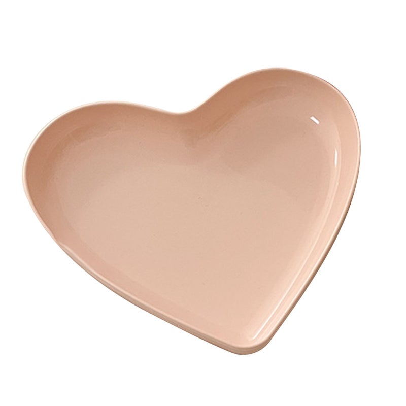 Serving Platter Heart Shape Dinner Plate Plastic Easy to Clean Versatile Kitchen Dinnerware for Party Gathering Wedding 1 Platter - Image 3
