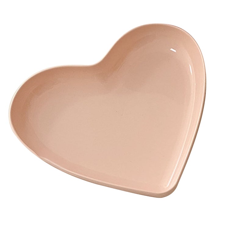 Serving Platter Heart Shape Dinner Plate Plastic Easy to Clean Versatile Kitchen Dinnerware for Party Gathering Wedding 1 Platter - Image 1
