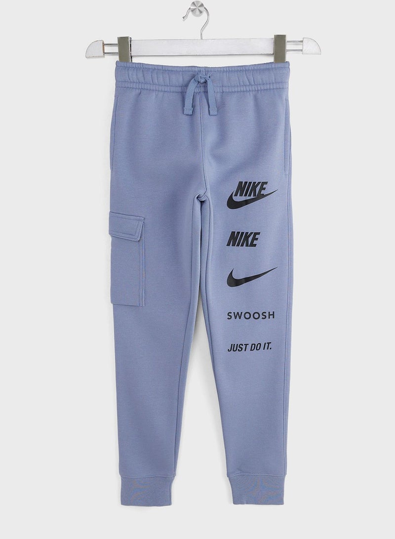 Nike Kids Fleece Cargo Pants - Image 1