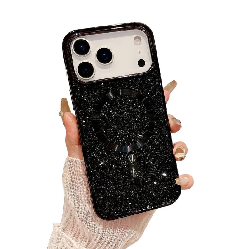 MS PC MagSafe Case for iPhone 14 / 14 Plus / 14 Pro / 14 Pro Max with Electroplated Sparkle and Strong Magnetic plus Shockproof plus Drop Protection in Gray - Image 5
