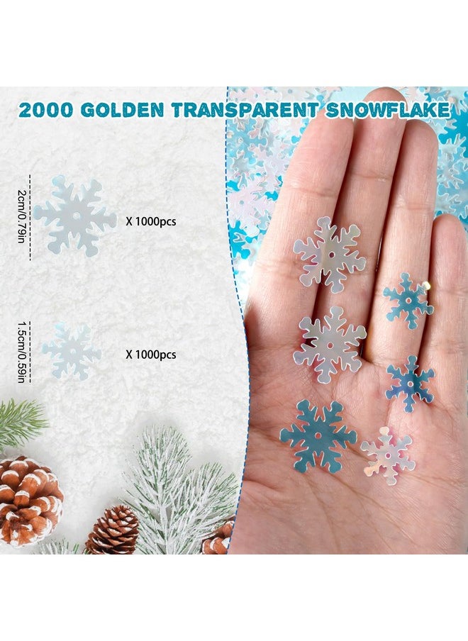 OuMuaMua 2000Pcs Snowflakes Confetti Decorations for Christmas, Iridescent Glitter PVC Snowflake Confetti Winter Snow Party Pack for Xmas Christmas Table Holiday DIY Crafts Party Decorations Supplies - pzsku/Z0FD1F1A1A9433069B80EZ/45/_/1741329824/32fe29e4-74a5-46f8-adf3-8f0aa401bf5a