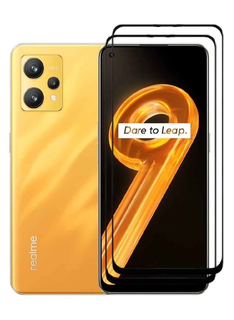 AINA 2 Pieces Tempered Glass Screen Protector 5D Designed For Realme 9 Full Glue Edge to Edge Full Screen Coverage And Bubble Free - Image 1