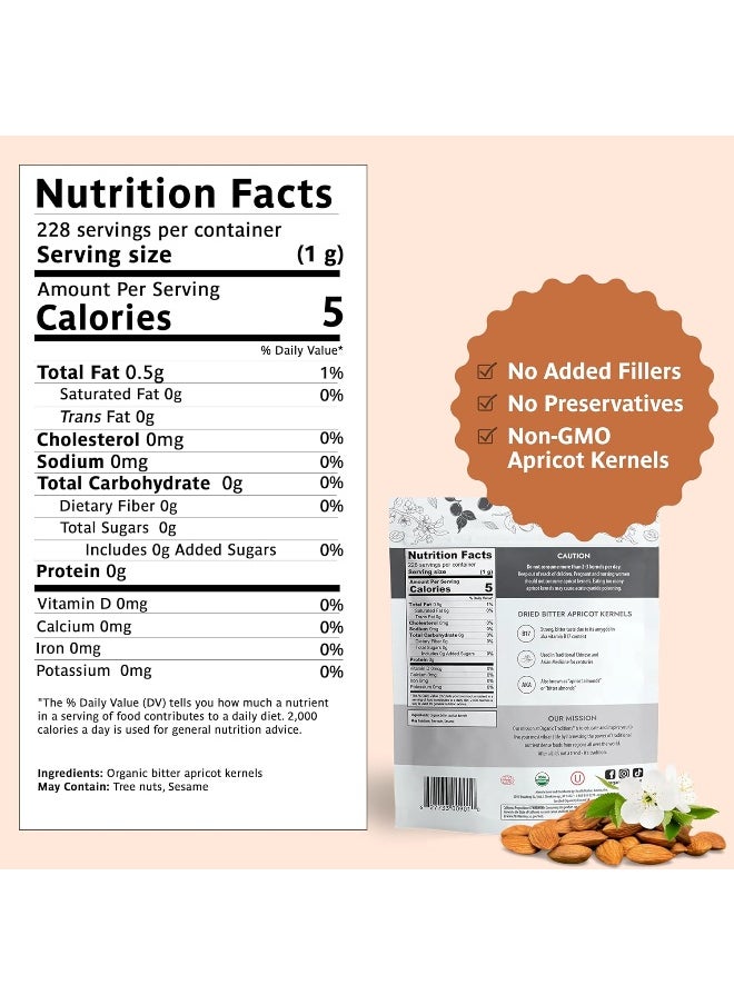 Organic Traditions Bitter Apricot-8oz