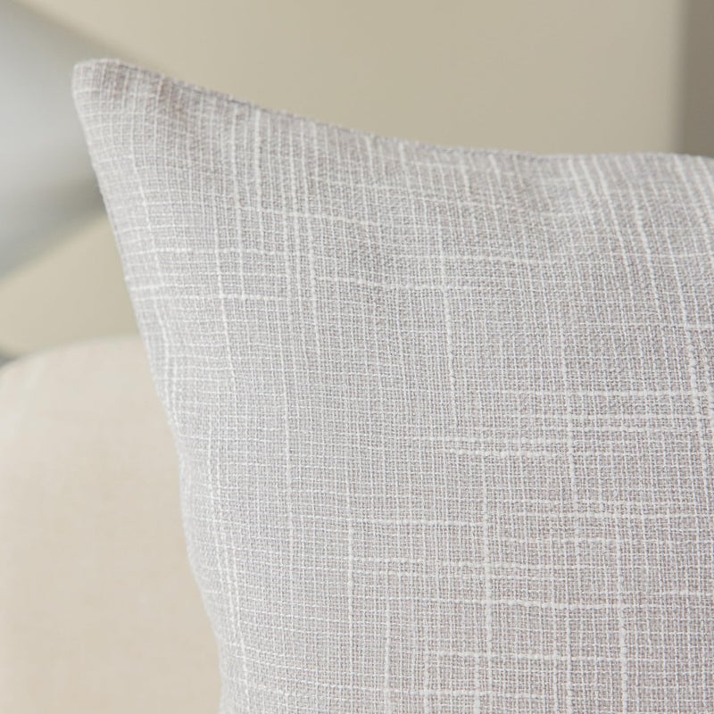 K KEVIN TEXTILE Kevin Textile Decorative Super Soft Lumbar Throw Pillow Cover Cushion Case  2 Pieces  (12 x 20 inch  Grey White)  - Image 3