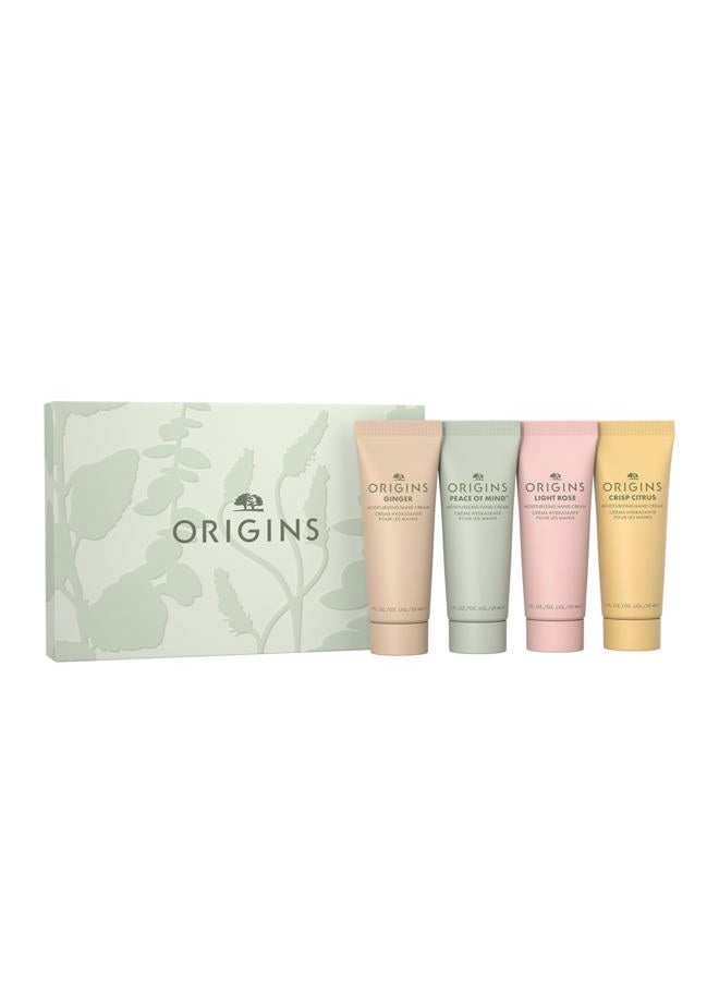 Origins Hand Cream Essentials Gift Set | Softens Dry Skin | Travel Hand Lotion With Plant-Derived Glycerin & Meadowfoam Seed Oil - Image 1
