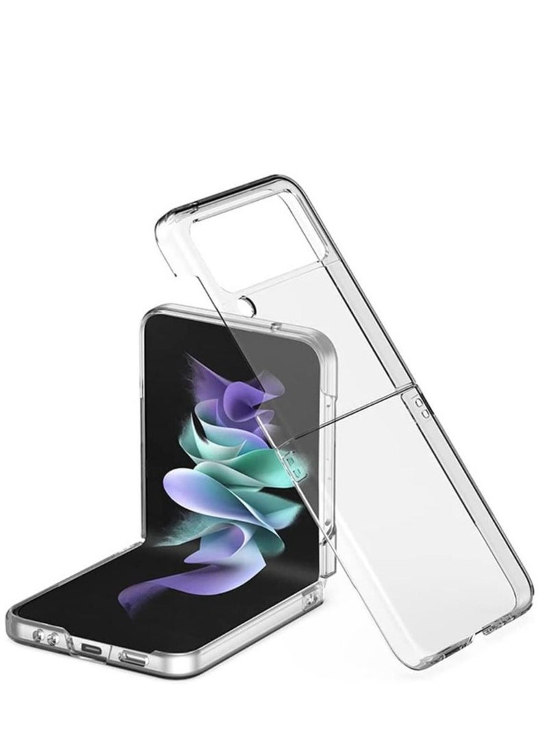 Case for Samsung Galaxy Z Flip 4 Case Cover Clear Back Slim Thin Premium TPU Crystal Shockproof Protective Anti Yellow for Samsung Galaxy Z Flip - Image 2