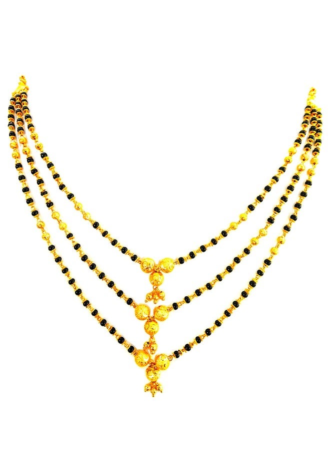 JHB Gold Plated Necklace MATARMALA Hand Made Layer Chain Stylish Jewellery for Women's and Girls - Image 1