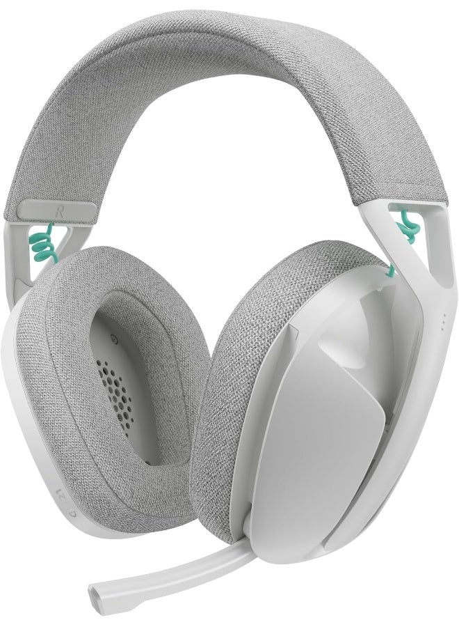 Logitech G321 LIGHTSPEED Wireless Bluetooth Gaming Headset, dynamic comfort and fit, 16 kHz boom mic, 20+ hrs battery, PC, PS4, PS5, Nintendo Switch, Mobile - White - Image 1