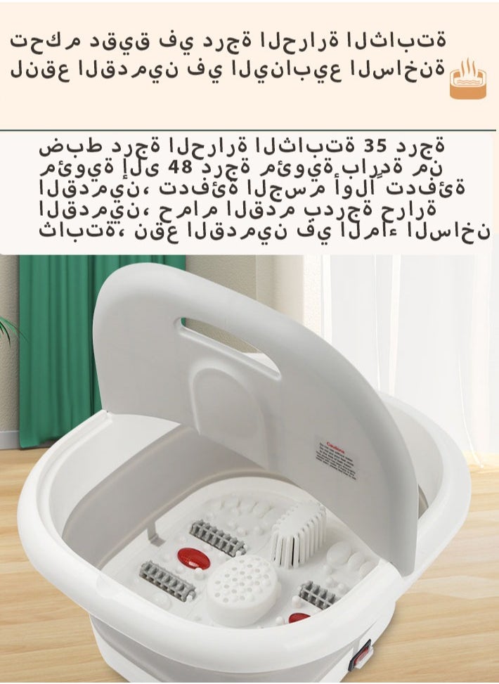 KINGMAZI Electric Footbath Massager With Temperature Control Vibration And Bubble Jet，Foot Spa Bath Massager Machine  - Image 3