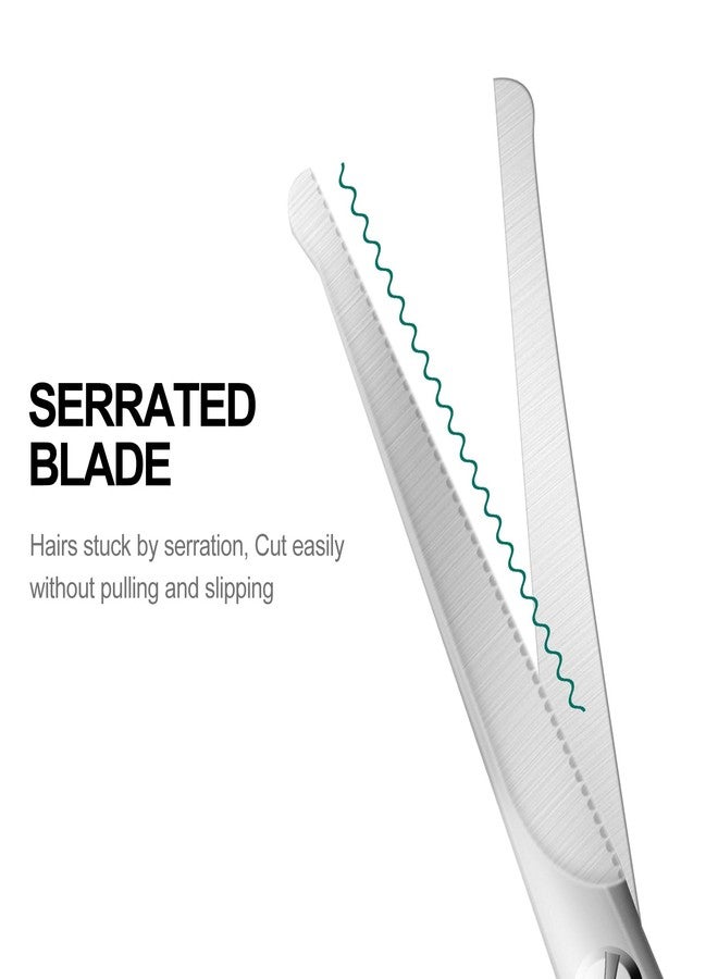 Lobodt 4.7-inch professional nose hair scissors, round-headed stainless steel small scissors, suitable for trimming facial hair, ear hair, eyebrows, bathroom, personal care and beauty (silver) - Image 4