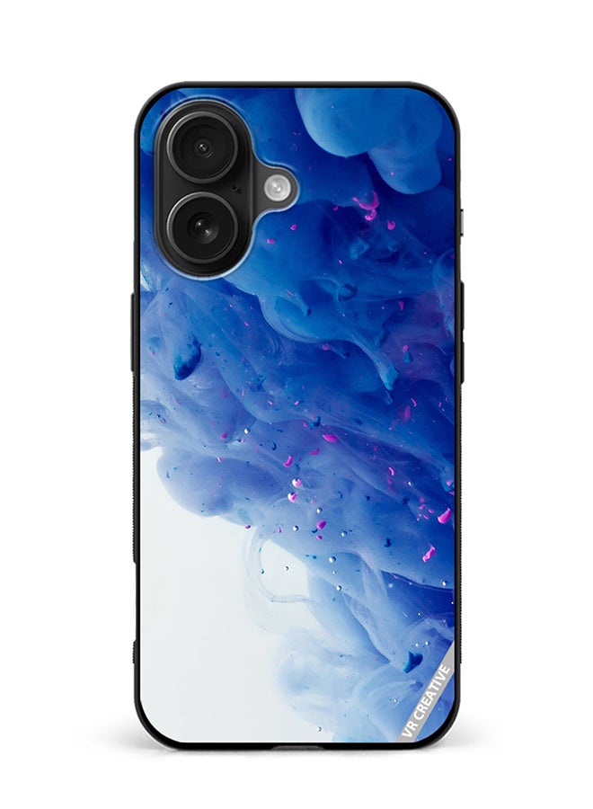 VR CREATIVE Protective Case Cover For Apple iPhone 16 Plus Blue Abstract Design Multicolour