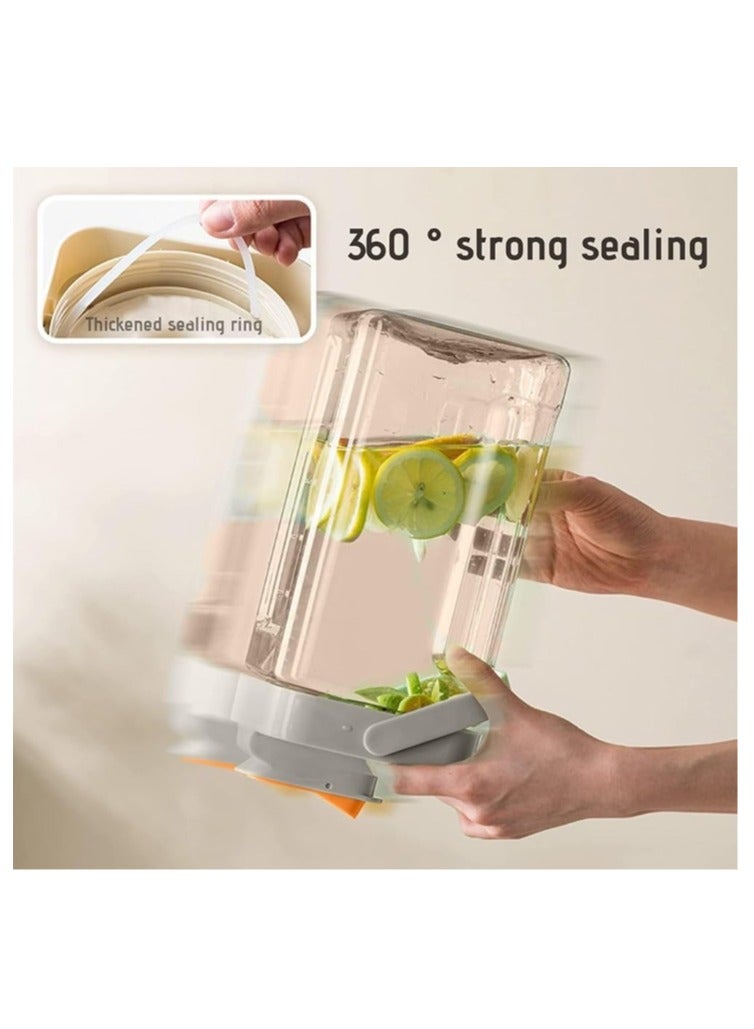 Y&D Garneck Refrigerator Cold Kettle Water Dispenser Tea Kettle You Can Tea Jug for Fridge Drinks Dispenser with Spigot Beverage Jar Party Supply Cocktail Dispenser Milk Dispenser for Fridge 1Pcs  - Image 2