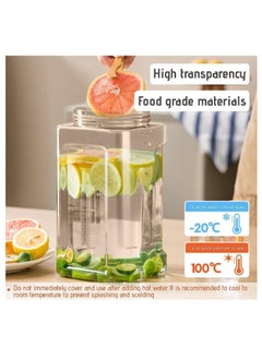 Y&D Garneck Refrigerator Cold Kettle Water Dispenser Tea Kettle You Can Tea Jug for Fridge Drinks Dispenser with Spigot Beverage Jar Party Supply Cocktail Dispenser Milk Dispenser for Fridge 1Pcs  - Image 4
