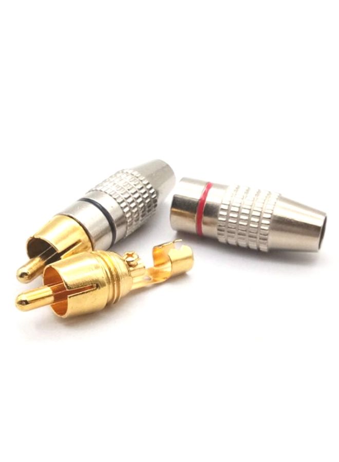 BURAQ 30 PCS / 15 Pairs 270RCA Lotus Head AV Plug Video Head Audio Head RCA Plug Lotus Plug(Color Random Delivery)  - Image 3