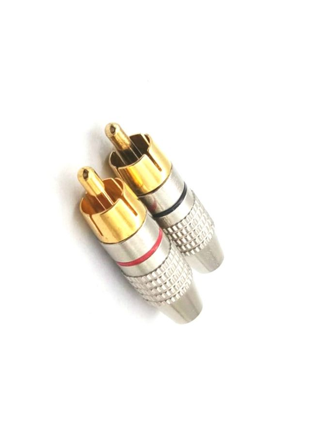 BURAQ 30 PCS / 15 Pairs 270RCA Lotus Head AV Plug Video Head Audio Head RCA Plug Lotus Plug(Color Random Delivery)  - Image 2