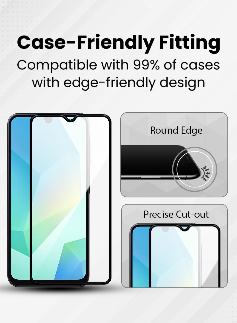 MUDISO Screen Protector For Samsung Galaxy A16 / A16 5G 6.7 Inch 9H Hardness Tempered Glass Film, Bubble Free Easy Installation, Full Coverage, Anti Scratch And Touch Sensitive - Image 5