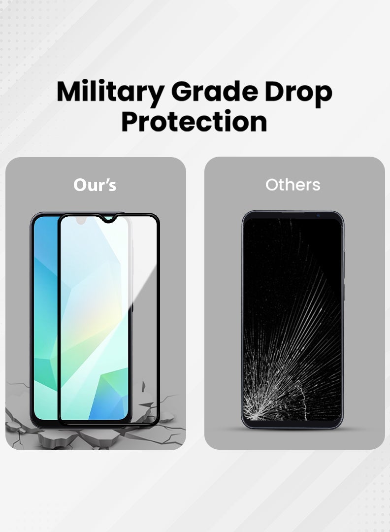 MUDISO Screen Protector For Samsung Galaxy A16 / A16 5G 6.7 Inch 9H Hardness Tempered Glass Film, Bubble Free Easy Installation, Full Coverage, Anti Scratch And Touch Sensitive - Image 4