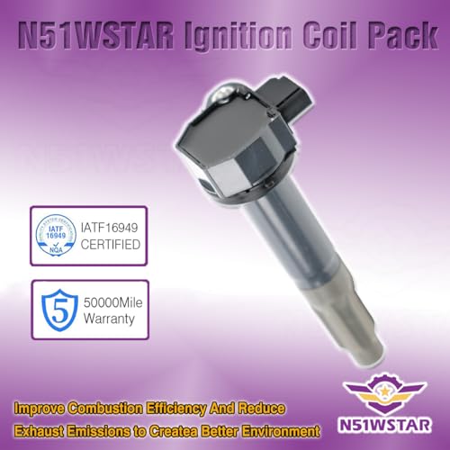 N51WSTAR Ignition Coil Packs Set Of 4 Compatible With Subaru Legacy Outback 2.5L H4 EJ25 Replacement For 22433-AA620 22433-AA621 FK0376 UF668 - Image 4