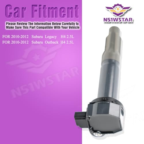 N51WSTAR Ignition Coil Packs Set Of 4 Compatible With Subaru Legacy Outback 2.5L H4 EJ25 Replacement For 22433-AA620 22433-AA621 FK0376 UF668 - Image 5