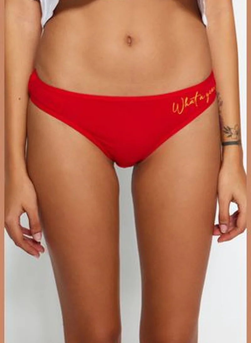 trendyol 3-Pack Red Christmas Brazilian Briefs THMAW24KU00015