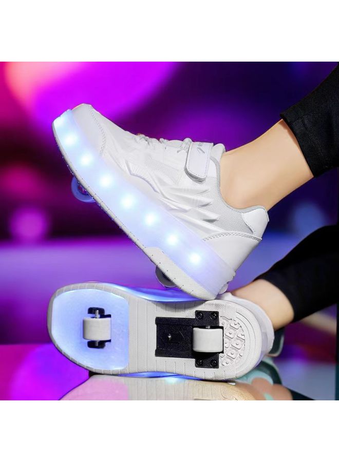 MIXSNOW Runaway Shoes: Trendy Boys' and Girls' Roller Skates with Double Wheels - Image 1