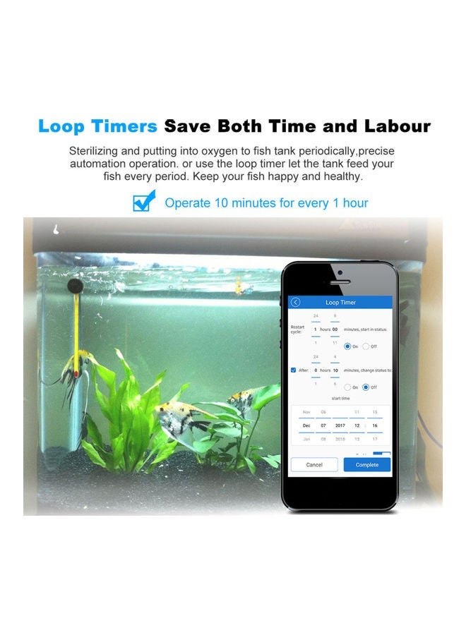 NIBEMINENT WIFI Smart Wireless Remote Control Switch White/Brown - Image 2