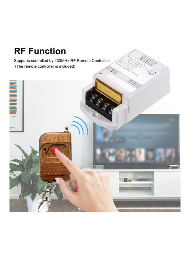 NIBEMINENT WIFI Smart Wireless Remote Control Switch White/Brown - Image 3
