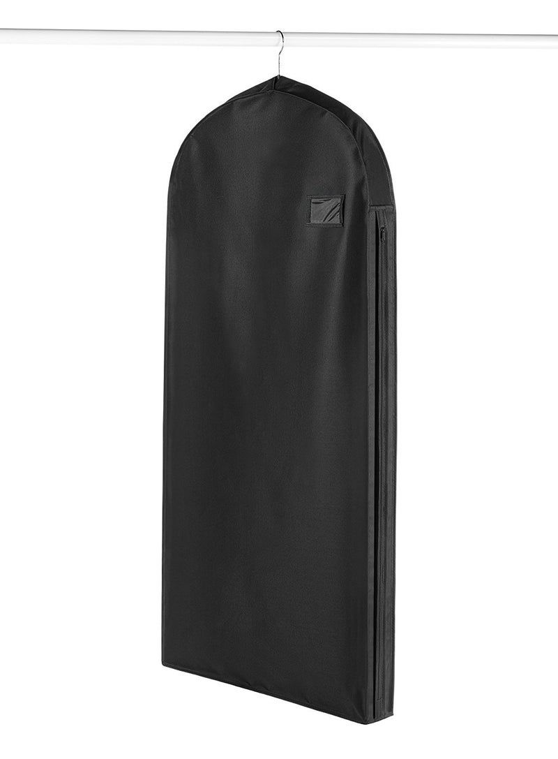 Whitmor Zippered Garment Bag with Pocket, Black - Image 1