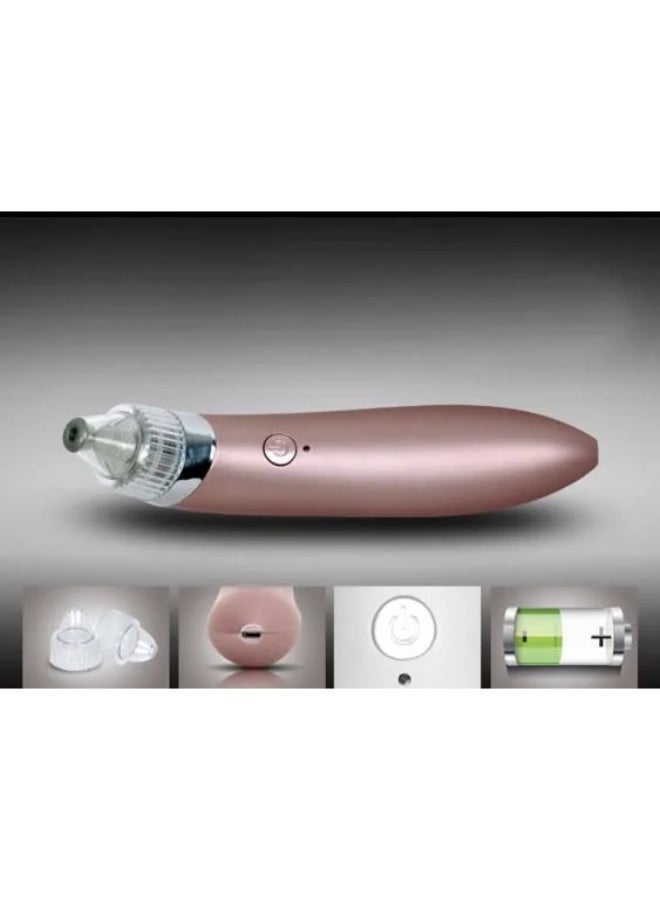 Blackhead Remover Vacuum Pore Cleaner XN-8030 – Deep Facial Cleansing & Acne Removal Tool Electric Facial Suction Device with 3 Levels & 4 Attachments for Clear, Smooth & Healthy Skin - Gold - Image 2