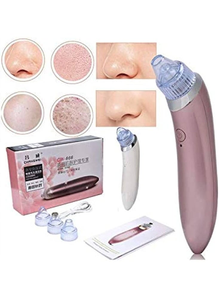 Blackhead Remover Vacuum Pore Cleaner XN-8030 – Deep Facial Cleansing & Acne Removal Tool Electric Facial Suction Device with 3 Levels & 4 Attachments for Clear, Smooth & Healthy Skin - Gold - Image 5