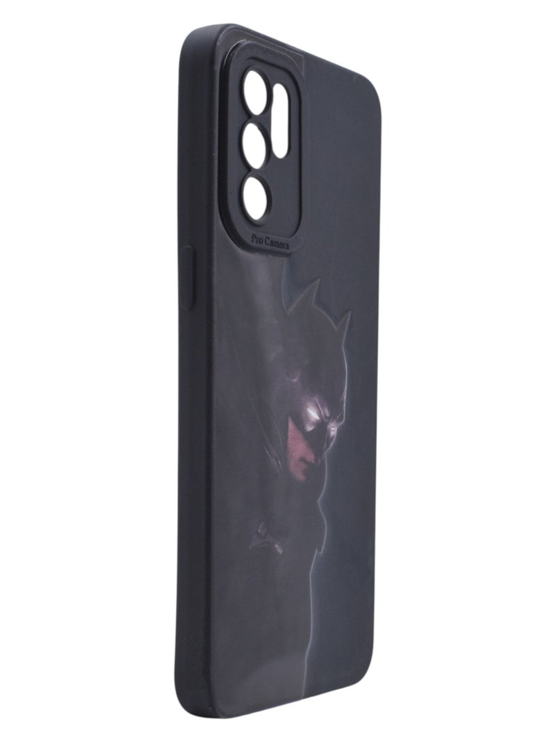 Batman Plastic Back Cover For Oppo Reno 6 4G - Multicolour - Image 2