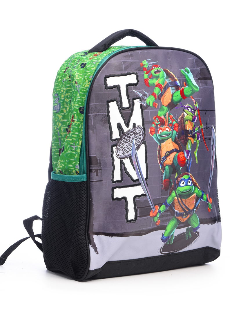 نينجا ترتلز حقيبة ظهر مدرسية مع حقيبة غداء ومقلمة - Image 3